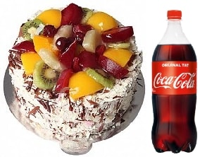 4-6 Kişilik Karışık Meyveli Yaş Pasta