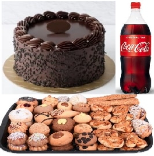 Avantajlı Fırsat Menüsü - 4 Kişilik Çikolatalı Yaş Pasta + Kuru Pasta