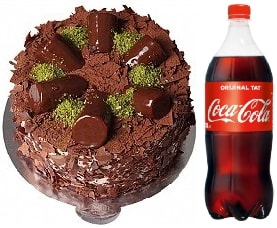 Çikolatalı Muzlu Pasta Cola Hediyeli